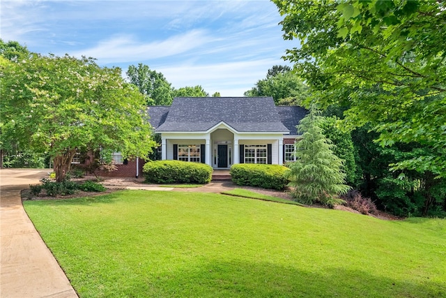 1806 Bluestone Ct, Auburn, AL 36830 - view of front facade with a front lawn and roof with shingles