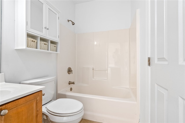 1806 Bluestone Ct, Auburn, AL 36830 - bathroom with toilet, vanity, and shower / washtub combination