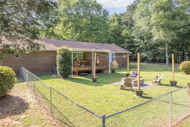 158 Lee Road 242, Phenix City, AL 36870 - view of yard with a deck