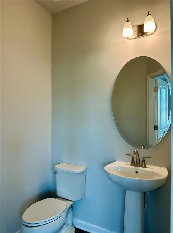 2248 Red Tail Ln, Auburn, AL 36879 - half bath with toilet and baseboards