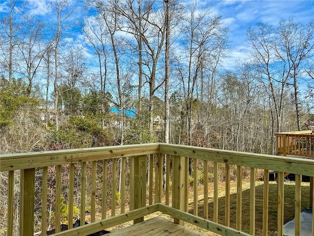 view of wooden terrace