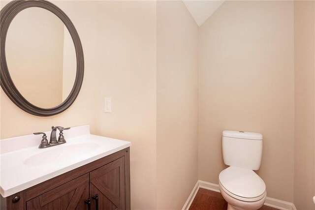 1931 Sequoia Dr, Auburn, AL 36879 - half bath with vanity and lofted ceiling
