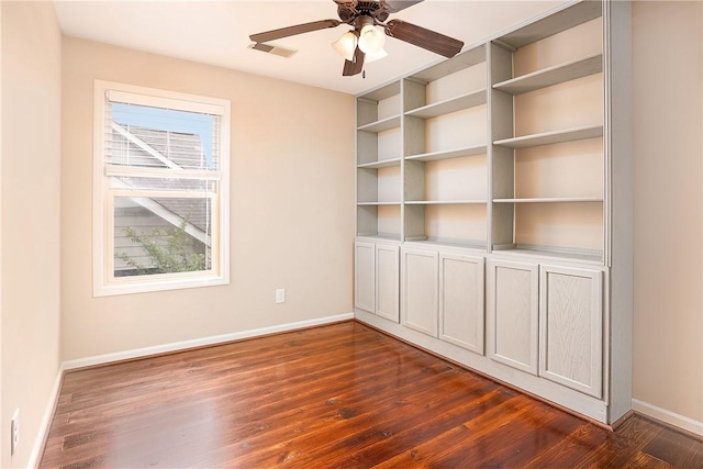 1931 Sequoia Dr, Auburn, AL 36879 - unfurnished room featuring dark wood-style floors and ceiling fan