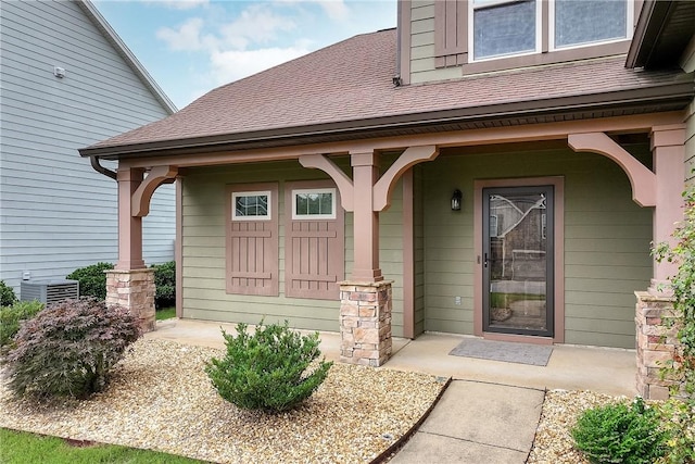 1931 Sequoia Dr, Auburn, AL 36879 - doorway to property with a shingled roof and a porch