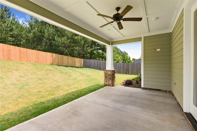 2140 Autumn Ridge Way, Auburn, AL 36879 - view of patio with a ceiling fan
