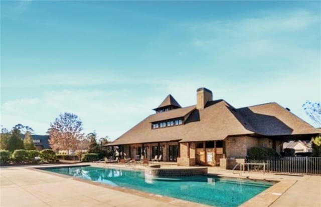 view of pool with a patio