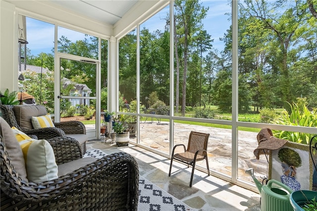 view of sunroom / solarium