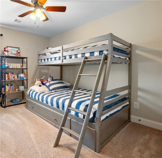1195 Southridge Ct, Auburn, AL 36830 - carpeted bedroom with ceiling fan and baseboards