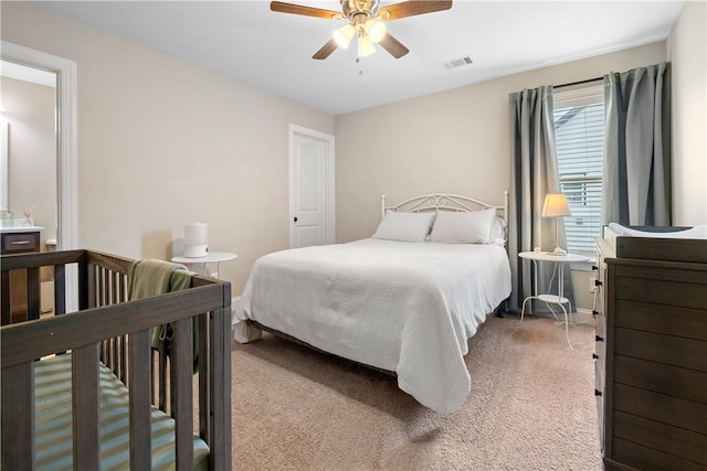 1195 Southridge Ct, Auburn, AL 36830 - carpeted bedroom featuring ceiling fan and baseboards