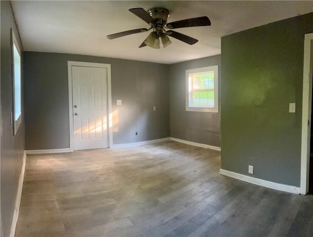 204 S 1st Pl, Opelika, AL 36801 - unfurnished room with a ceiling fan and wood finished floors