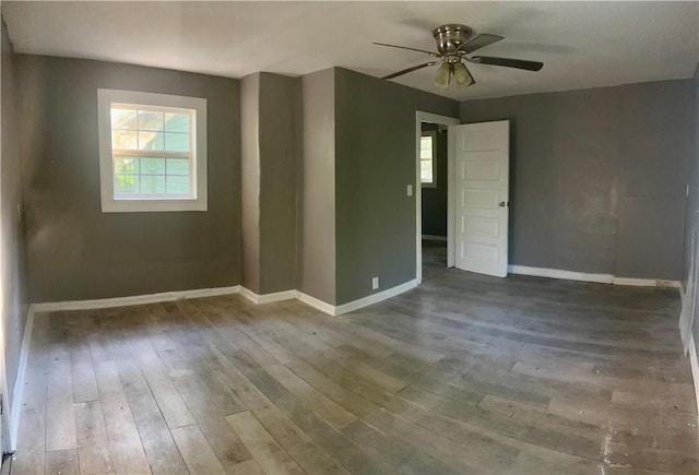 204 S 1st Pl, Opelika, AL 36801 - empty room with a ceiling fan and wood-type flooring