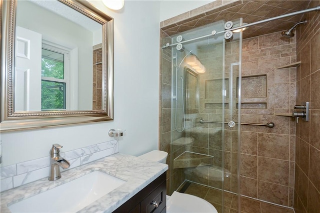 222 Green St, Auburn, AL 36830 - full bath with toilet, a stall shower, and vanity