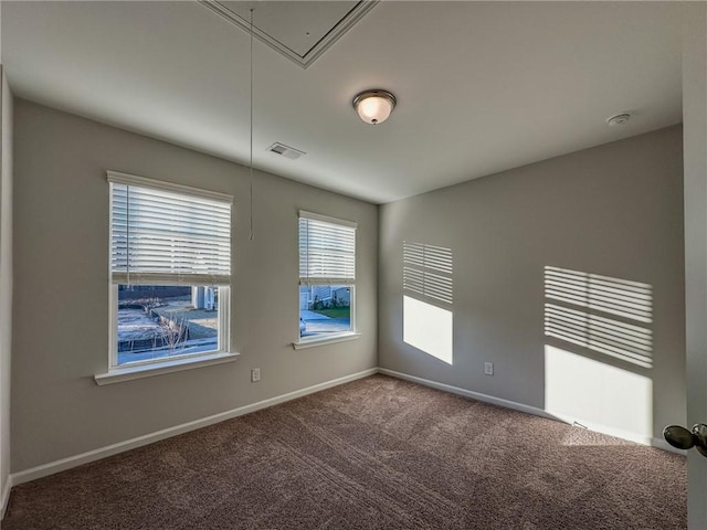 view of carpeted empty room