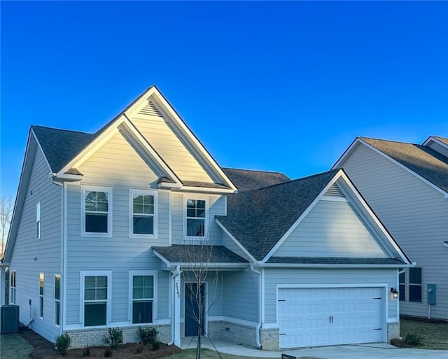 view of front of house with central AC