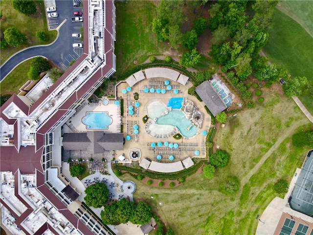 3515 Double Eagle Ln, Opelika, AL 36801 - bird's eye view of a pool area