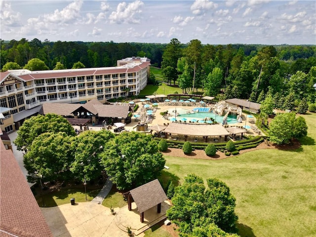 3515 Double Eagle Ln, Opelika, AL 36801 - bird's eye view of a pool and a forest