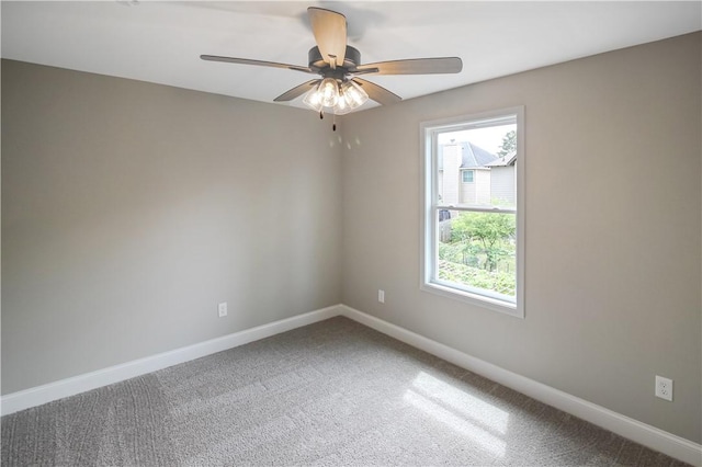 369 Lightness Dr, Auburn, AL 36832 - carpeted spare room with baseboards and a ceiling fan