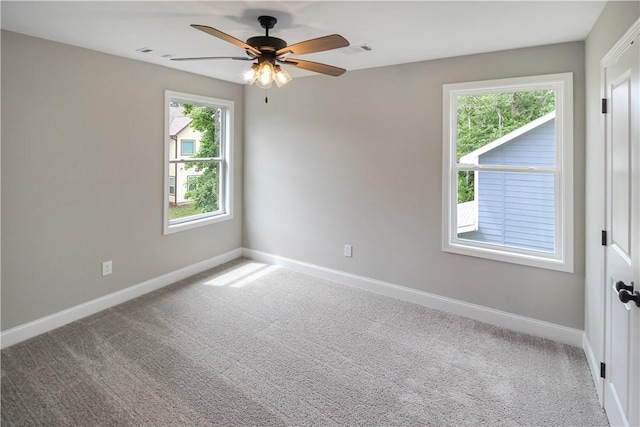 369 Lightness Dr, Auburn, AL 36832 - carpeted empty room with baseboards and a ceiling fan