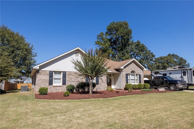 ranch-style house with a front yard