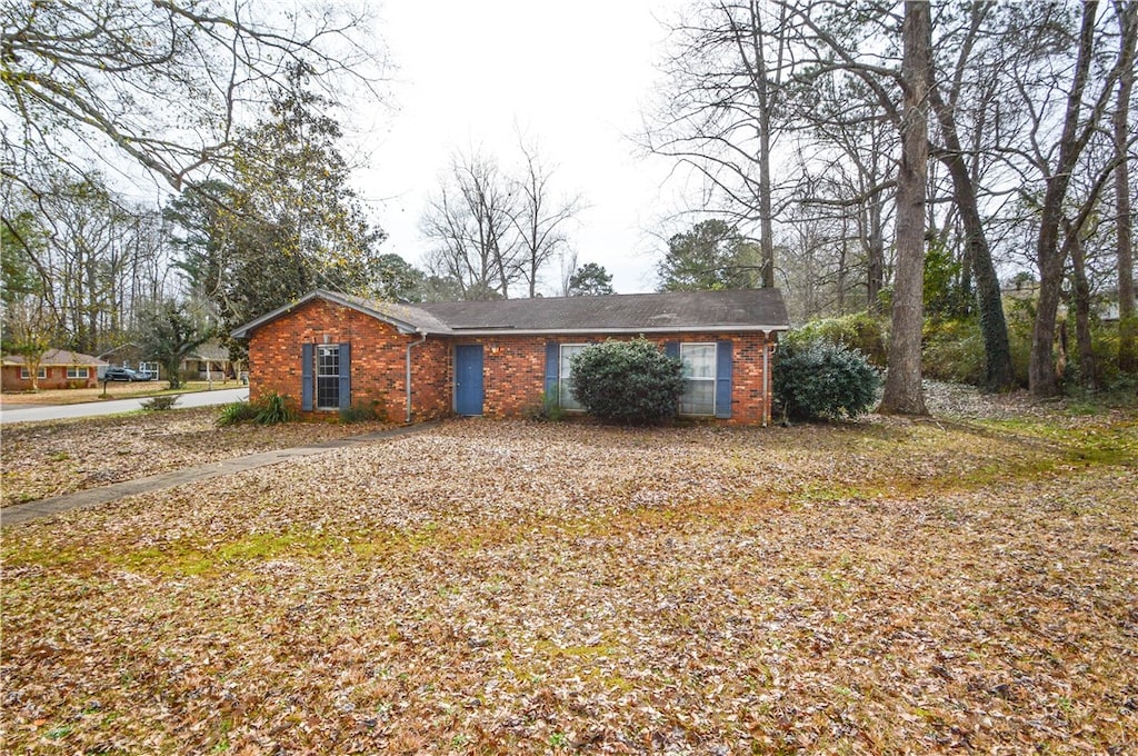 view of ranch-style house