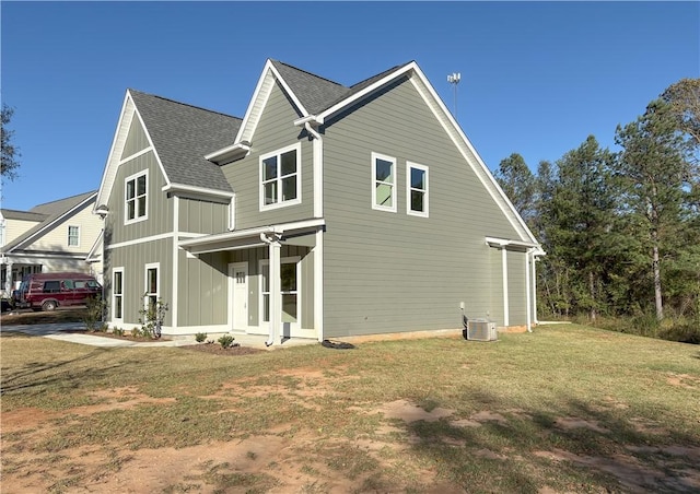 exterior space featuring a lawn