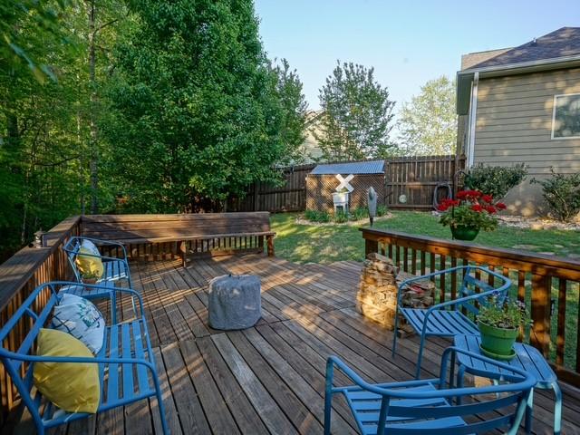 1201 Live Oak Cir, Opelika, AL 36801 - wooden terrace featuring a fenced backyard
