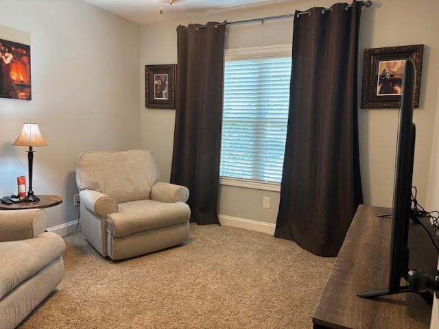 1201 Live Oak Cir, Opelika, AL 36801 - living area featuring carpet flooring and baseboards