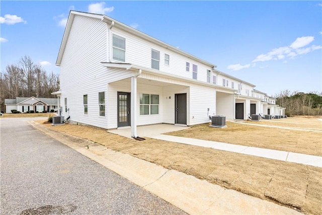 view of front of property featuring central AC