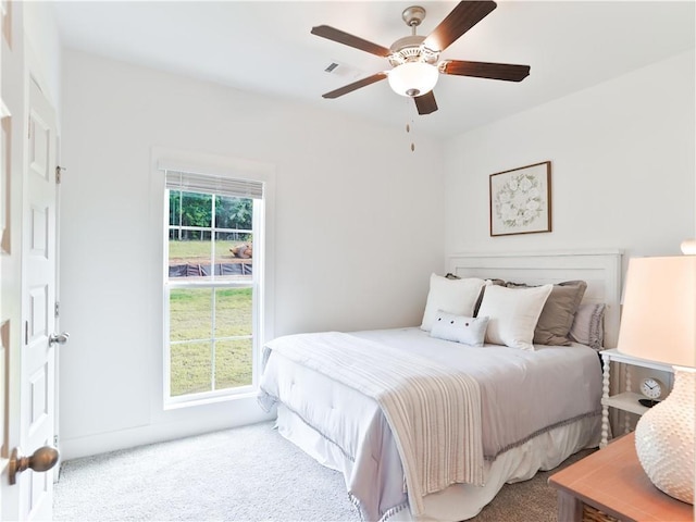 104 Bradley Ln, Auburn, AL 36830 - carpeted bedroom featuring ceiling fan