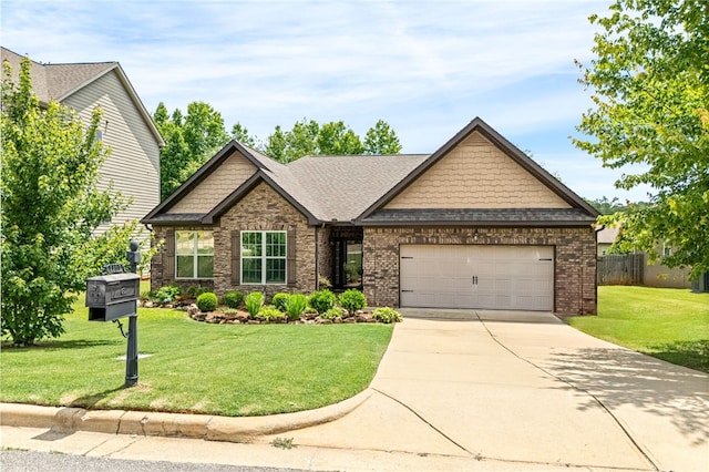 1107 Hampstead Ln, Opelika, AL 36801 - craftsman-style house featuring a garage, driveway, and brick siding