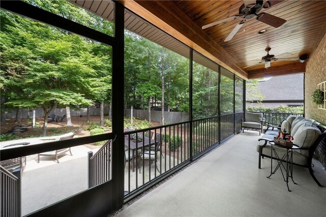 1579 Alex Ave, Auburn, AL 36830 - sunroom / solarium with a ceiling fan