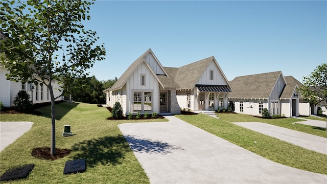 0104 Bradley Ln, Auburn, AL 36830 - modern farmhouse style home featuring board and batten siding, a front lawn, and roof with shingles
