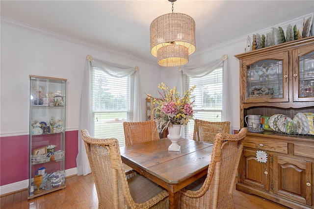 2500 Ridge Rd, Opelika, AL 36801 - dining space featuring a chandelier, ornamental molding, and a wealth of natural light