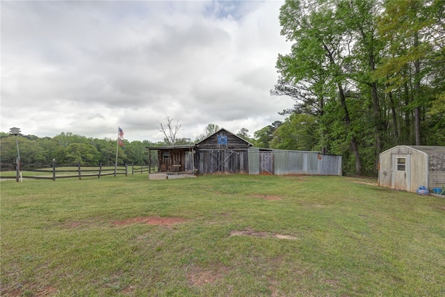 2500 Ridge Rd, Opelika, AL 36801 - view of yard featuring fence and an outdoor structure