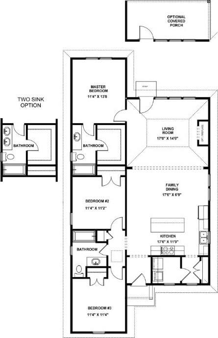107 Hunters Way, Opelika, AL 36801 - view of home floor plan