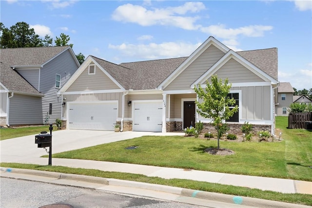 2144 Covey Dr, Auburn, AL 36879 - craftsman house with board and batten siding, a shingled roof, a garage, and driveway