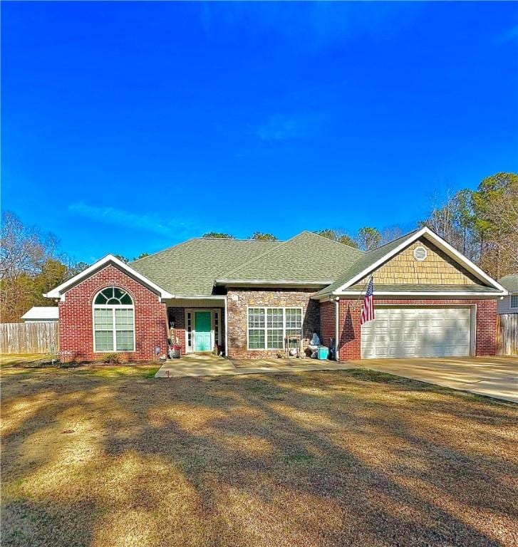 ranch-style house with a garage