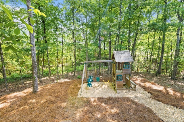 view of jungle gym