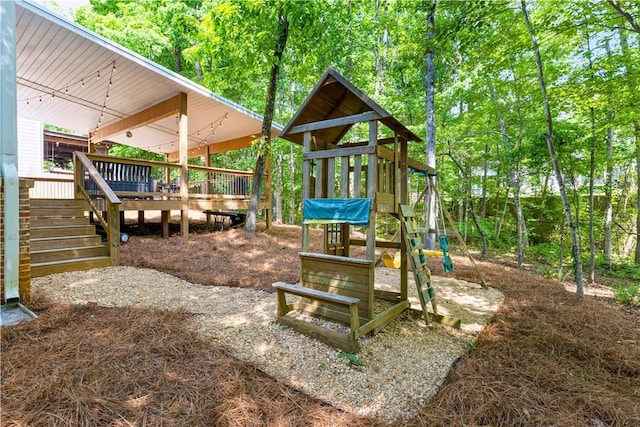 1540 Reynolds Dr, Auburn, AL 36830 - view of jungle gym featuring a wooden deck