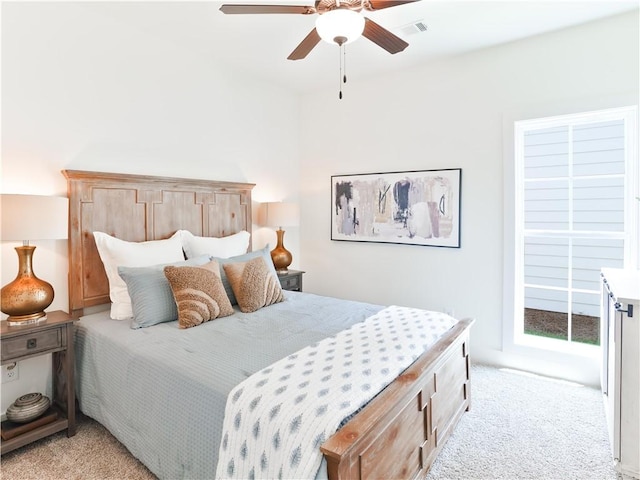 1027 Crossing Ct E, Valley, AL 36854 - bedroom with light carpet and a ceiling fan