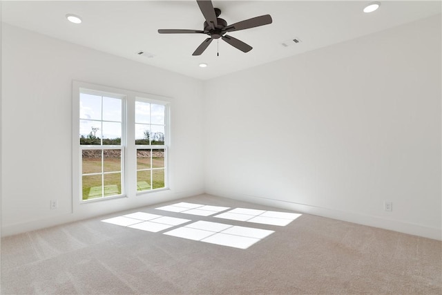 009 Crossing Ct E, Valley, AL 36854 - unfurnished room with carpet flooring, recessed lighting, and a ceiling fan