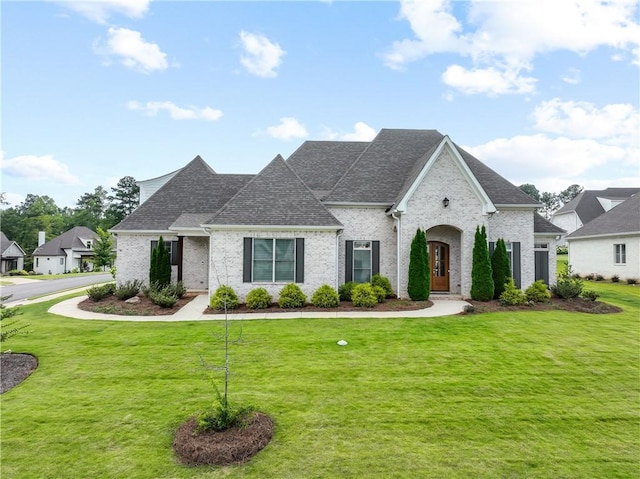 110 Newton Way, Auburn, AL 36830 - french provincial home with a front lawn, brick siding, and roof with shingles