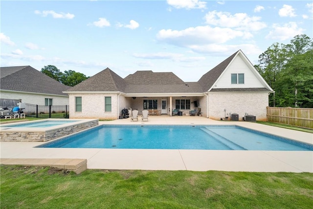 110 Newton Way, Auburn, AL 36830 - view of swimming pool with an in-ground hot tub and a patio