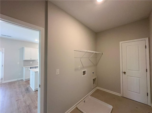 2260 Red Tail Ln, Auburn, AL 36879 - washroom with electric dryer hookup, hookup for a washing machine, baseboards, and recessed lighting