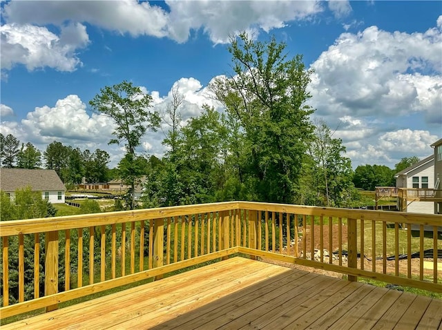 2260 Red Tail Ln, Auburn, AL 36879 - deck featuring view of scattered trees