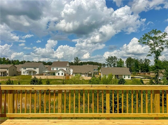 2260 Red Tail Ln, Auburn, AL 36879 - wooden terrace featuring a residential view and fence