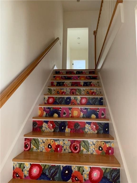 view of stairs