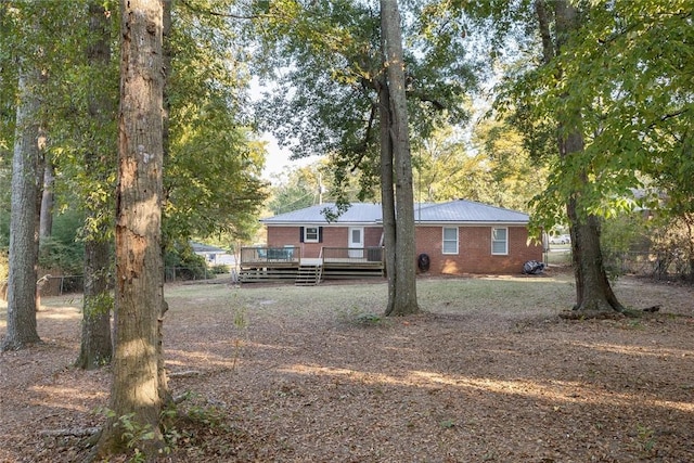 exterior space with a deck