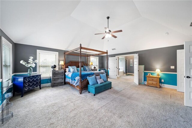 300 Holland Loop, Smiths Station, AL 36877 - bedroom with vaulted ceiling and carpet