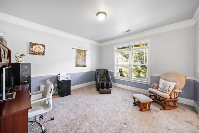 300 Holland Loop, Smiths Station, AL 36877 - carpeted office space with crown molding